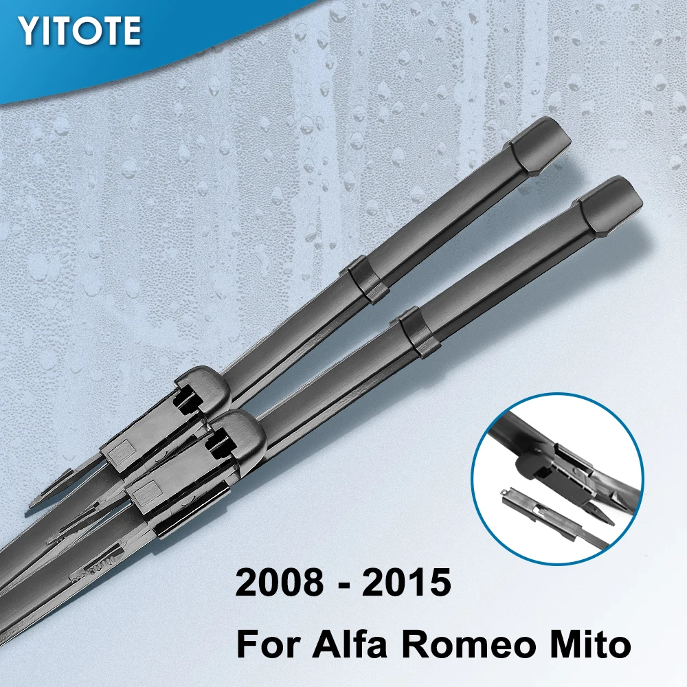 Щетки стеклоочистителя YITOTE для Alfa Romeo Mito Fit Pinch Tab Arms 2008 2009 2010 2011 2012 2013 2014