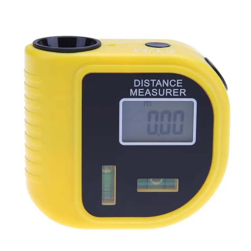 

18M Ultrasonic Digital Tape Measure Laser Range Finder Distance Meter Mini Laser Pointer Rangefinder Level Tool