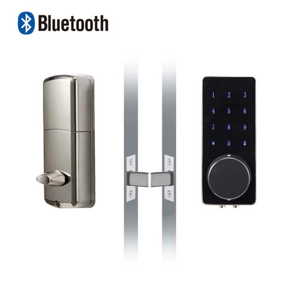 

Newest OS8815BLE-YS BT Electronic Keyless Back-lighted Keypad Door Lock Unlock With Bluetooth Code Key Digital Security Lock
