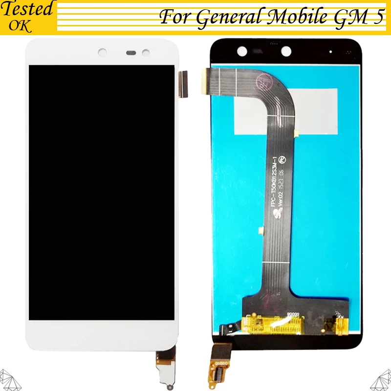 

Black LCD For General mobile GM5 GM4 LCD Display +Touch Screen Digitizer Assembly Replacement For GM 5 GM 4 LCD