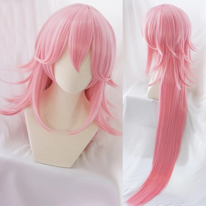 Парик для косплея Honkai Impact 3 3rd Yae Sakura Pink 120 см длинные прямые волосы лица|sakura