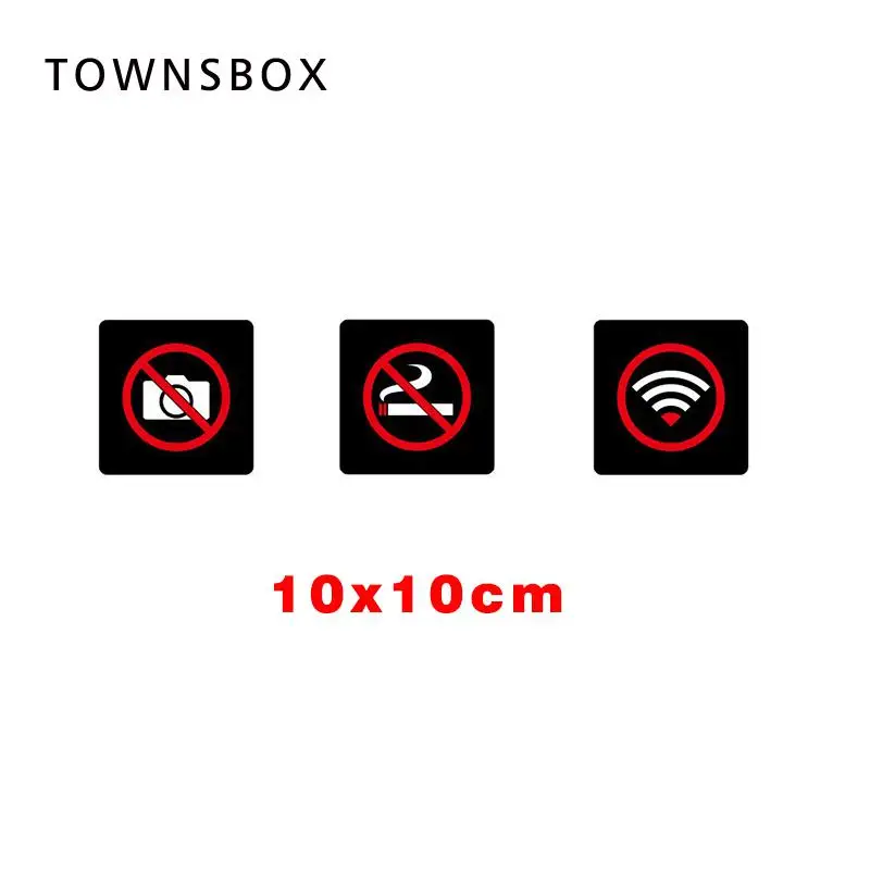 3d Keine Rauchen Signage Platte Sticky Wand Aufkleber Keine Rauchen Icon Keine Fotografieren Fotografieren Verboten Wifi Schild Aliexpress