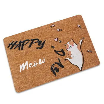 

Cat Creative Welcome Home Entrance Floor Rug Non-slip Doormat Kitchen bathroom mat Outdoor Mat Letter Funny