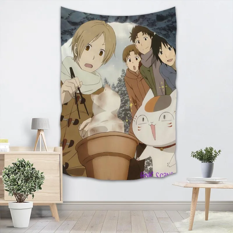 Гобелен Natsume Yuujinchou аниме гобелен настенный гобелен лес гобелен покрывало йога коврик одеяло кровать скатерти - Цвет: 15