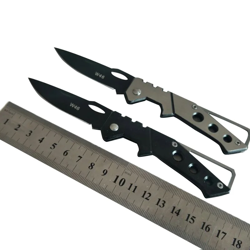 

DUAN FA knife hunting personality outdoor tool knife survival porous titanium black folding knife fruit portable pocket knife