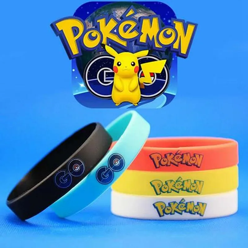 1000 шт. 4 разных рисунка карманные монстры браслет Pokemon Go детские игрушки ремешок