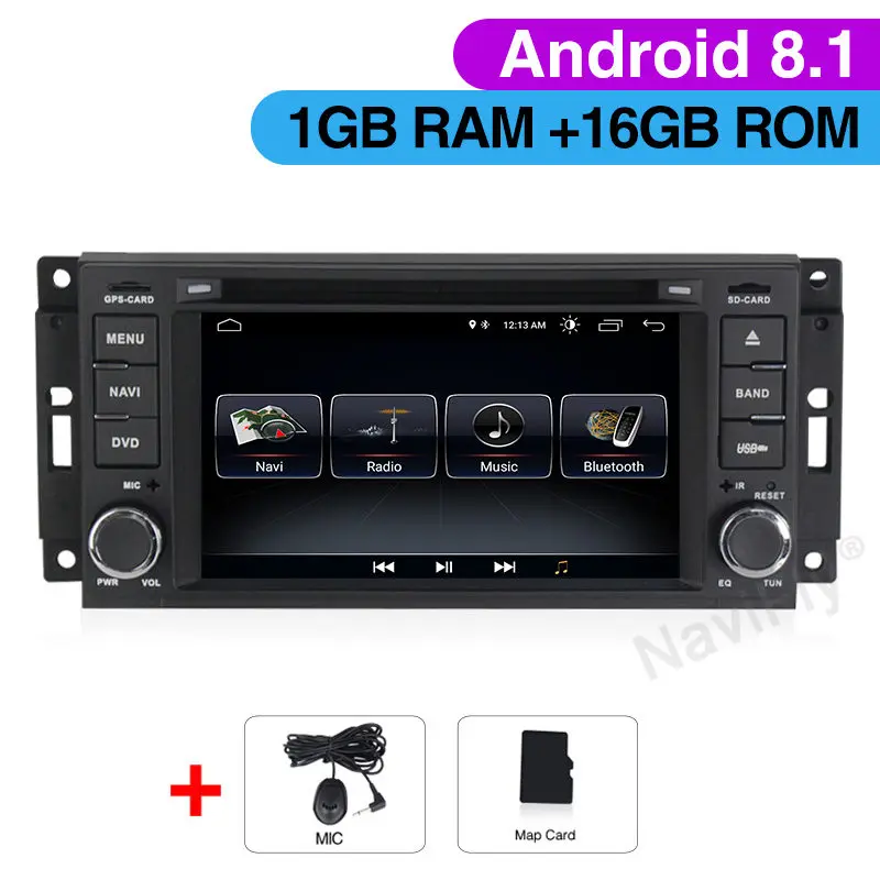 Android 9,1 автомобильный dvd мультимедиа gps Wi-Fi Canbus для Jeep libery, Wrangler Compass Commander Grand Cherokee Dodge Caliber Journey - Цвет: Car dvd