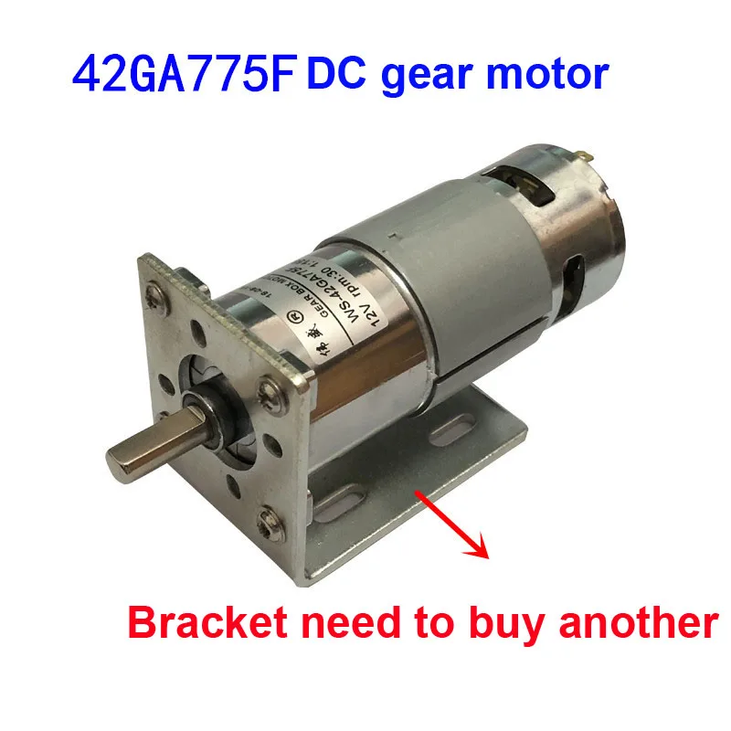 DC мотор-редуктор 12 V/24 V высокой мощности и высокий крутящий момент 775 двигателя вперед и в обратную сторону регулировки скорости двигателя