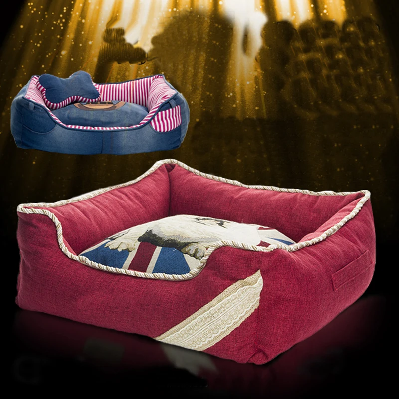 

Cartoon Puppy Pet Bedding Dogs Pads Mattress Cushion Plush Luxury Dog Bed Perro Camas Para Perros Grandes Pets Supplies 60Z1218