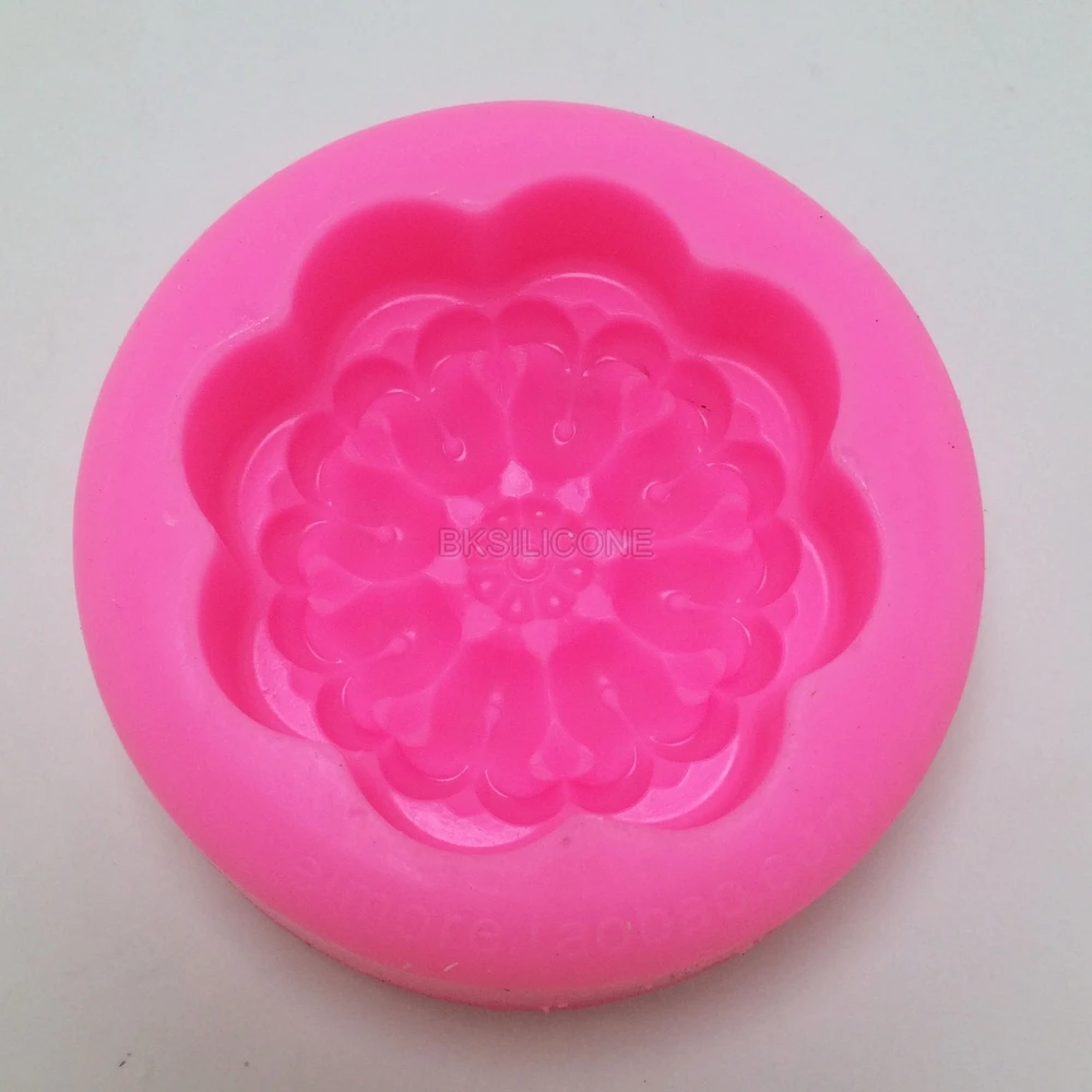 Buy BN022 Great Mold 3D Flower Round Silicone Soap