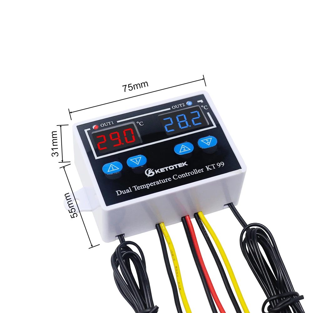 KT3100 Digitale Thermostat Steckdose Inkubator Temperatur Controller Outlet  Mit Timer Schalter 16A 220V für Heizung Pad Wärme Matte - AliExpress