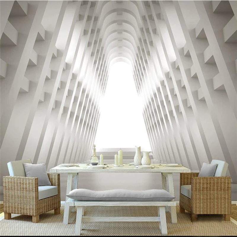

Custom 3d Stereoscopic Wallpaper Modern Living Room Ideas Space Abstract Photo 3d Wallpaper Non-Woven Extra Thick Modern Study