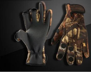 

Outdoor sports riding cold hand gloves Non-slip waterproof and wearable fishing gloves