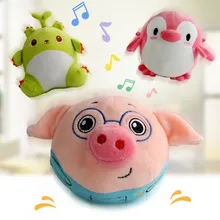 500 Song говорящий плюшевый свиной Электрический прыгающий Музыкальный шар для домашних животных Многофункциональный собака интерактивные игрушки для детей