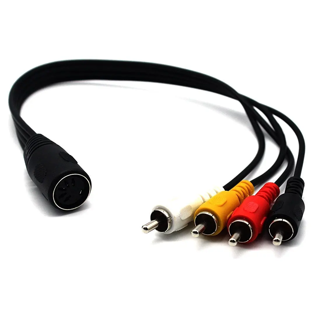 5 core Дин женщиной 4RCA мужской lotus Винтаж аудио оборудования Кабель адаптер лотоса