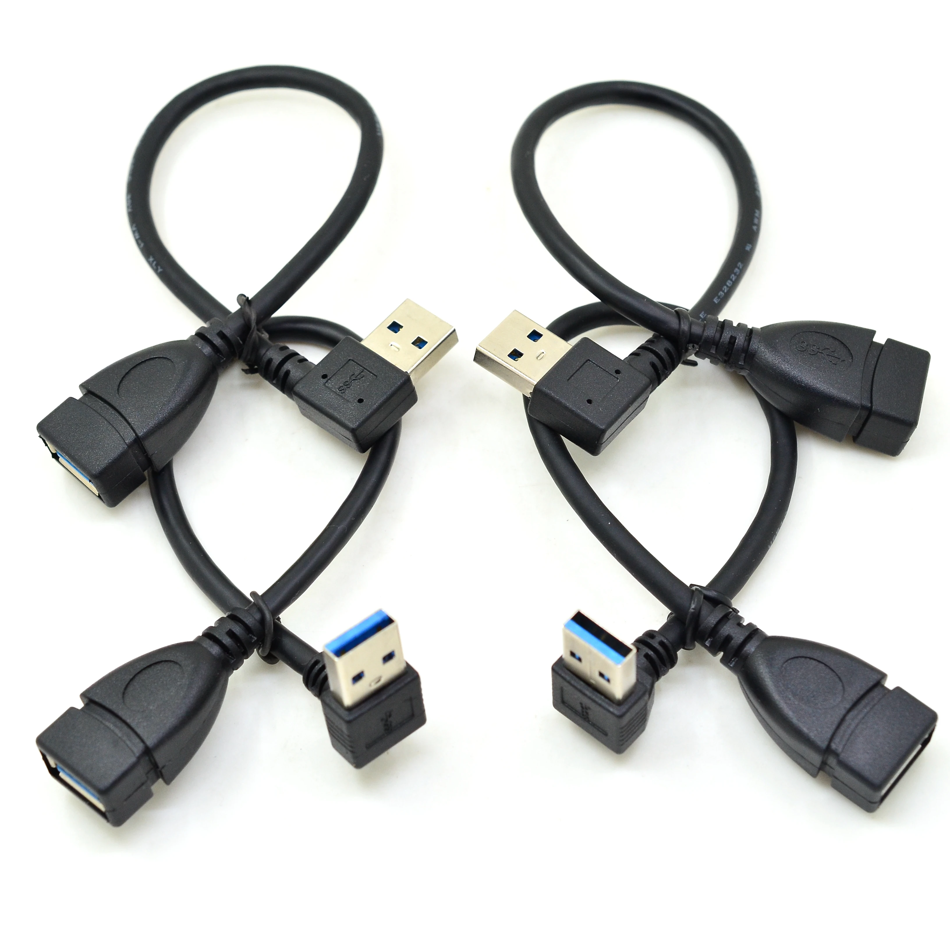 Удлинитель USB 3 0 с углом поворота 90 градусов штекер гнездо 5 Гбит/с|Кабели передачи