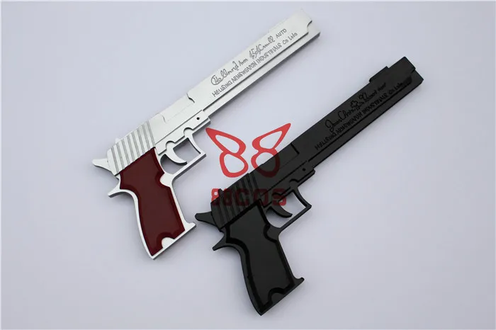 Высшее качество! Аниме Хеллсинг Алукард оружие двойное Белое и черное косплей