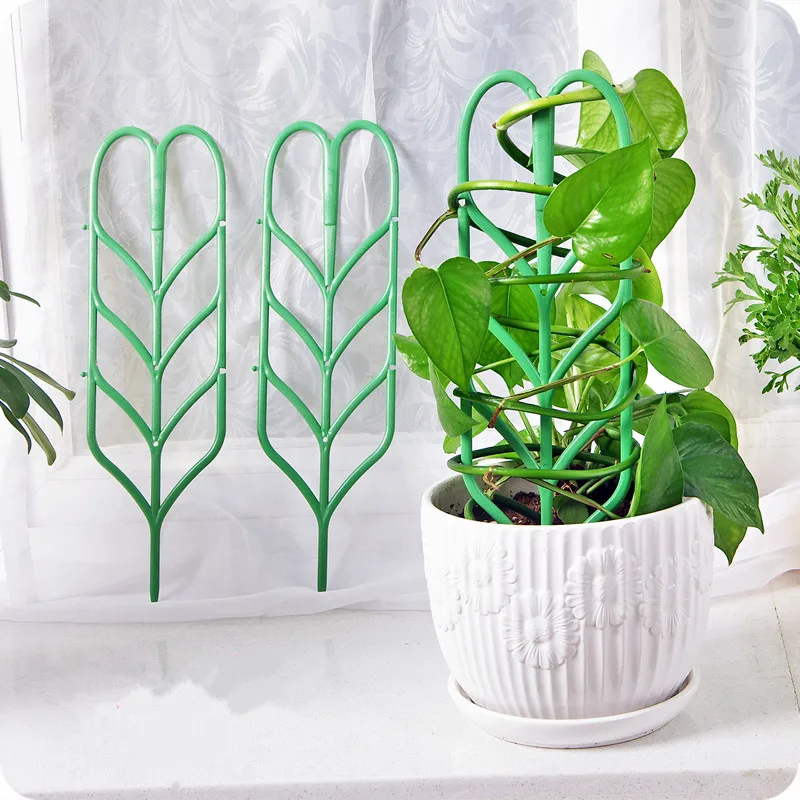 DIY Plastic Plant Support Frame Pot Bracket shelf Climbing Flower Fixed