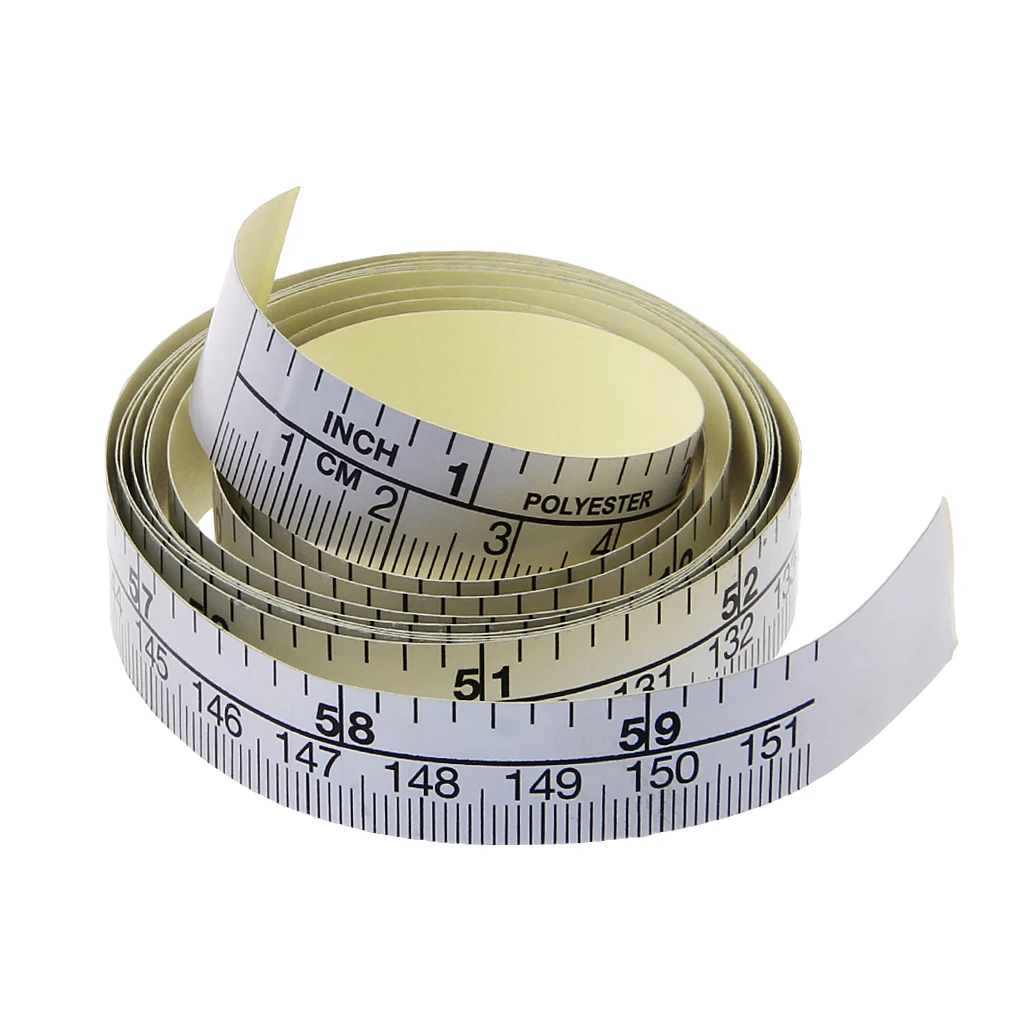 

NEW 151cm Self Adhesive Metric Measure Tape Vinyl Ruler For Sewing Machine Sticker H15