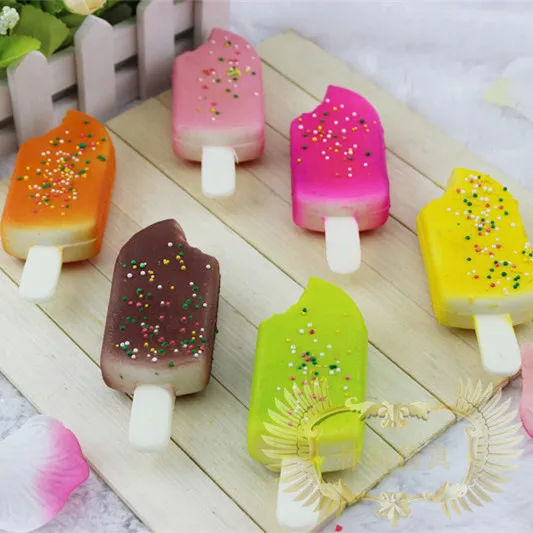 

50pcs-11CM*4CM*2CM squishy ice cream CAKE PHONE STRAPS XMAX simulation phone charms Squishies party gift mix color