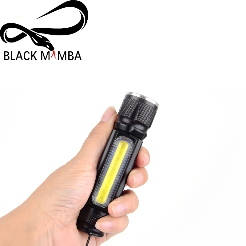 Мощный 5000lm USB флэш светильник с магнитом Cob + CREE XM L T6 светодиодный фонарь