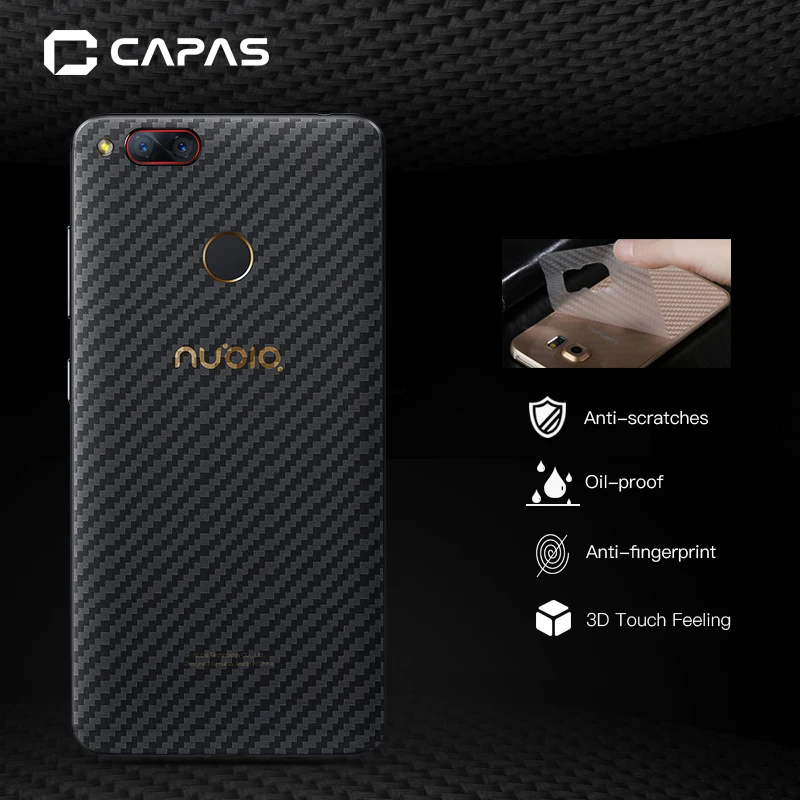 

3pcs Carbon Fiber Grain Film for Nubia Z17 mini Back Film Clear Protector for Nubia Z17Mini Transparent Protective Guard
