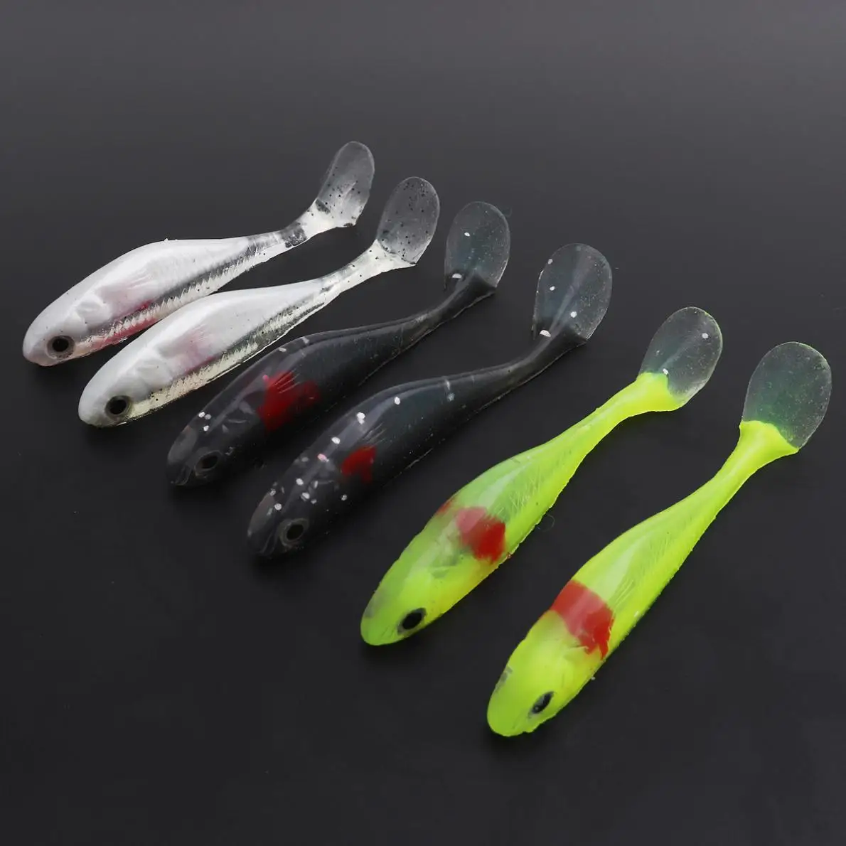 10pcs 9.2cm 5.5g Artificial Bionic Bait Worm Soft Silicone Fishing Lure