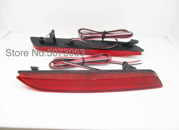 2 шт. светодиодный задний красный задний бампер отражатель свет лампы стоп противотуманные тормозные огни для Honda Jazz Fit CRZ CRV Insight hybrid Acura TSX