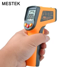 MT380 Laser Digital Infrared Thermometer Temperature Gun Point -50~400 Degree C F selection hygrometer Non Contact Thermometer