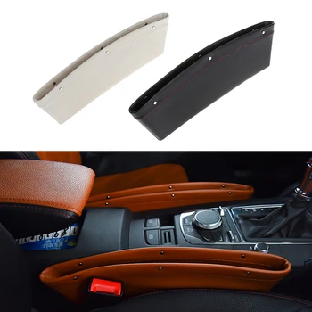 

Car Organizer Leather Crevice Storage Box Bag For Mercedes Benz W202 W220 W204 W203 W210 W124 W211 W222 X204 AMG CLK