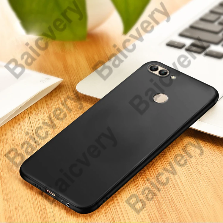 Силиконовый мягкий чехол с магнитным кольцом для Huawei P Smart поддержка двух SIM карт