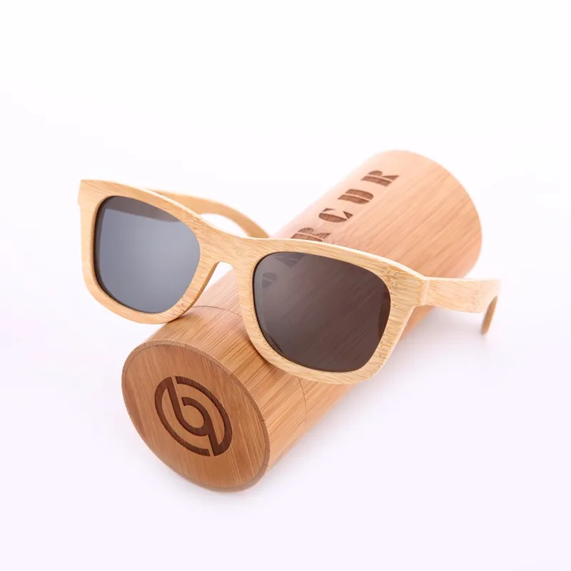 BARCUR Retro Polarized Sunglasses Bamboo Wooden Handmade BC8201 BARCUR Retro Polarized Sunglasses Bamboo Wooden Handmade BC8201