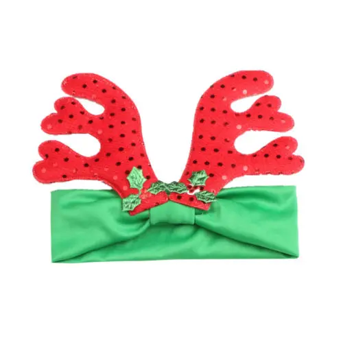 

2017 new 1pc Kids Baby Girl Toddler Children Cartton Deer Headband Hair Shiny Christmas baby Headwear xmas gift for girls boys