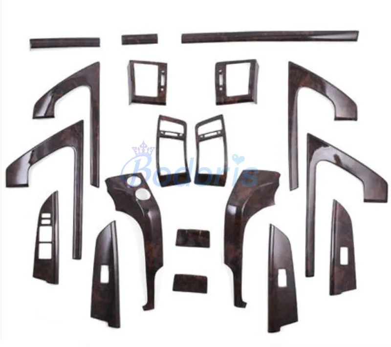 

19 pcs Interior Wooden Moulding Trim For Toyota Land Cruiser 200 2008 2009 2010 2011 2012 2013 2014 2015 Car Styling Accessoies