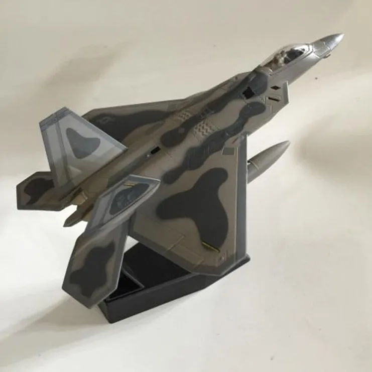 Высокая имитация США F-22 Raptor stealth fighter, 1: 100 Масштаб Сплав Военная Модель самолета, Коллекция Модель