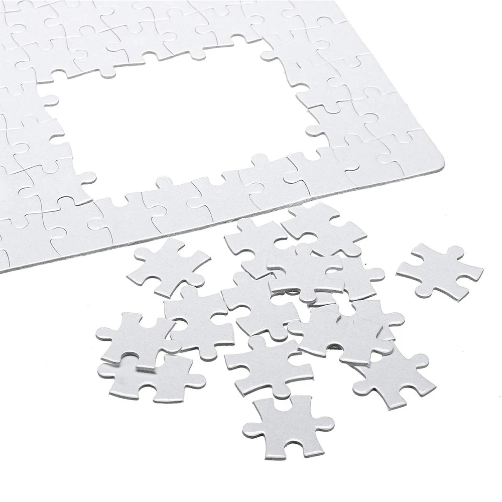 10Pcs A5 DIY Blank Sublimation Printable Jigsaw Puzzle For Heat Presses Transfer 