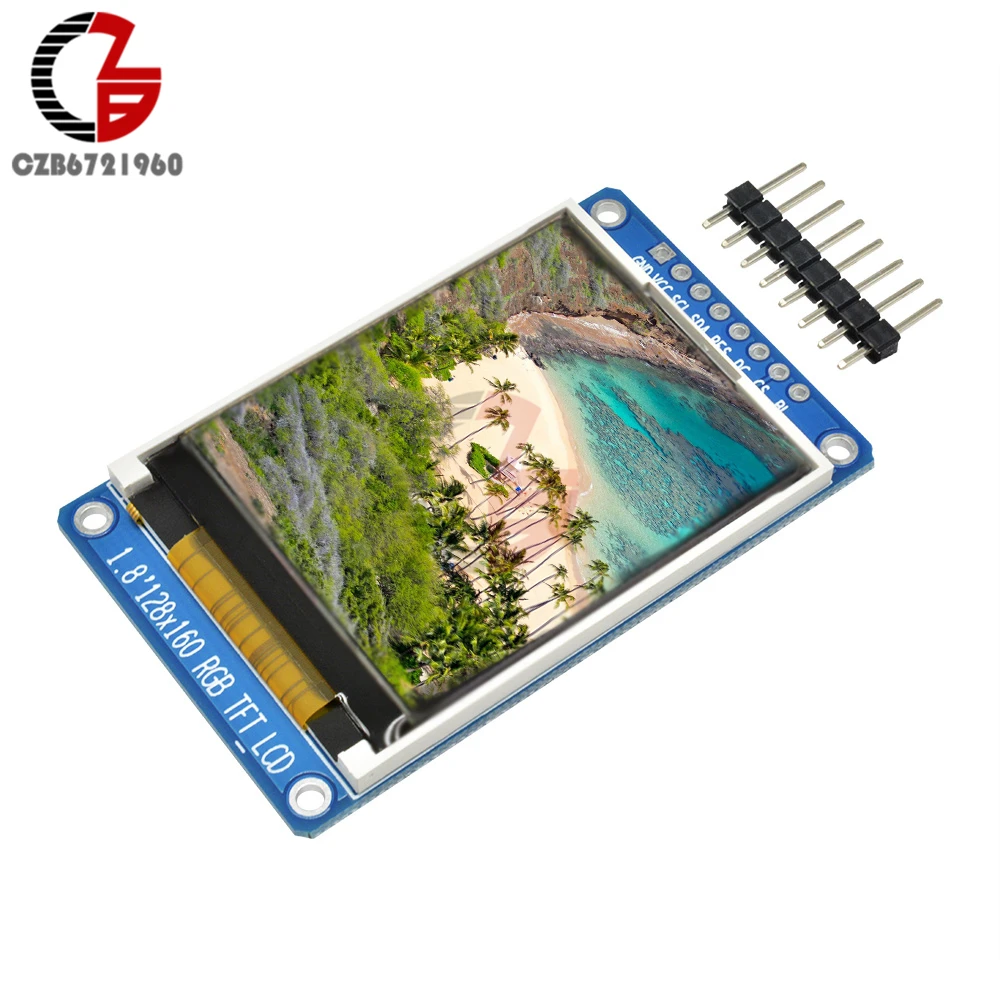 Display LCD TFT 1.8" 128x160 SPI - Modulo ST7735S 3.3V Per Arduino E Progetti Fai Da Te - Foto 12