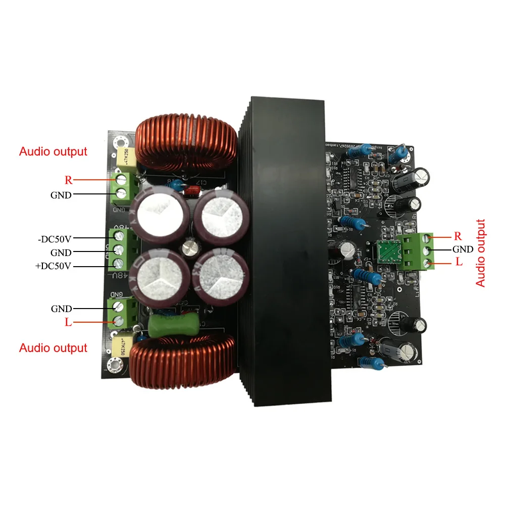 TC2001 STA516 класса T цифровой плата стереоусилителя 160 Вт+ 160 Вт HIFI AMP вентилятор лучше, чем TDA7498E A3-002