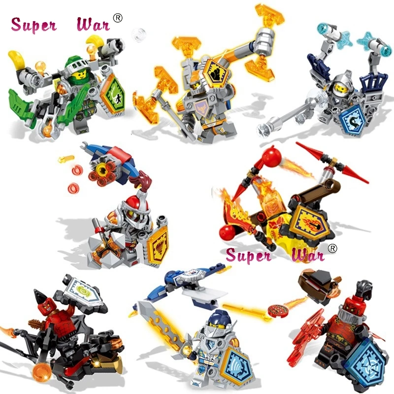 8pcs NICK Knights HERO-PALADIN Fighter Aaron Macy Axl Clay Lance Chariot Shield building blocks lepin bricks Baby toys baby-brick : image 8pcs NICK Knights HERO-PALADIN Fighter Aaron Macy Axl Clay Lance Chariot Shield building blocks lepin bricks Baby toys baby-brick