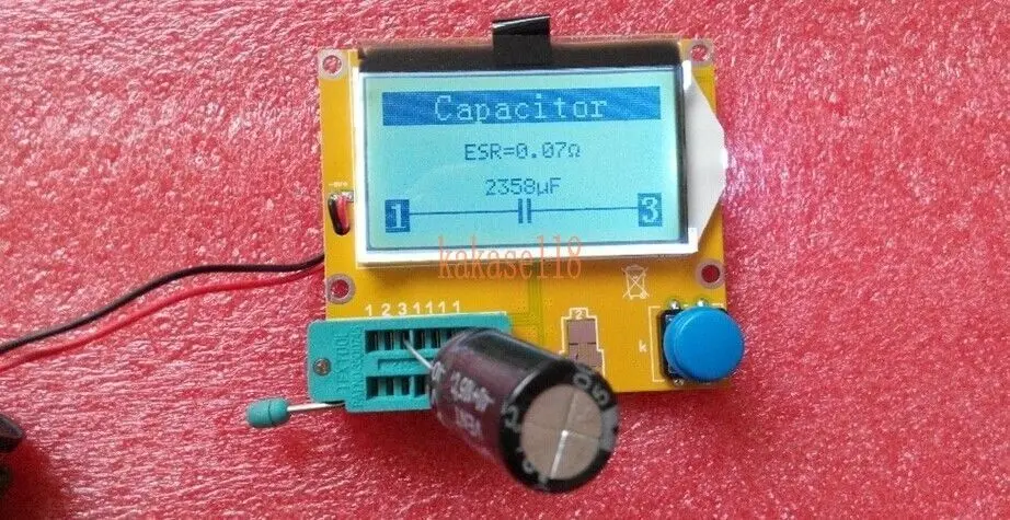Mega328 цифровой тестер транзисторов Диод Триод Емкость ESR метр MOS/PNP/NPN LCR 12864 ЖК