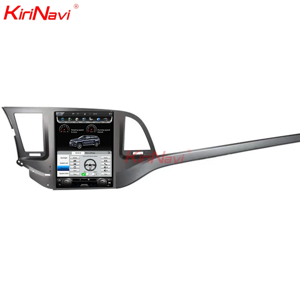 Top KiriNavi Vertical Screen Tesla Style 10.4" Android 8.1 Car Radio For Hyundai Elantra Auto GPS Navigation Car Dvd Player 2016+ 4G 7