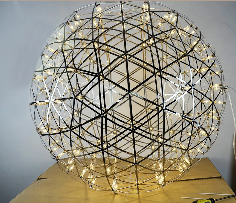 Современный фейерверк Spark Ball светодиодный подвесной светильник из нержавеющей стали подвесные лампы домашний Декор Светильник ing AC110-240V вход