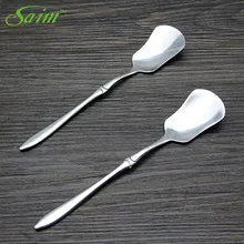 Saim Stainless Steel Ice Cream Scoop Fruit Spoon Ice Cream Scoop Spoon Stacks Maker Pudding Yogurt Dessert Icecream Scoop JJC01