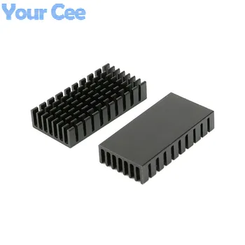 

10 pcs 50*25*10mm Approximately Heatsink Radiator Cooler Cooling Fin Aluminum Heat Sink Black 50x25X10mm