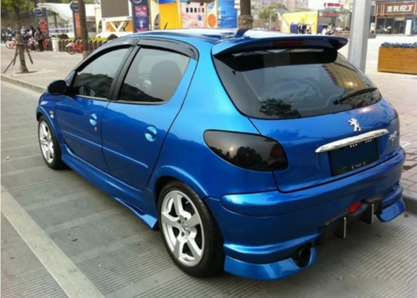 Spoiler For Peugeot 207 2009 2014 High quality Rear Wing Spoilers Trunk Lid Diffuserin Spoilers