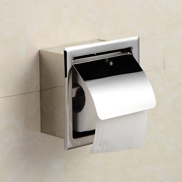 Toilet Bathroom Paper Tissue Roll Holder Wall Mounted Waterproof Stainless Steel
