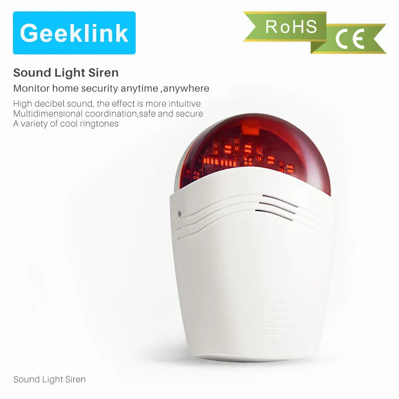 Geeklink GS 1 Senser умный дом интеллектуальная сигнализации предупреждение Звук Свет