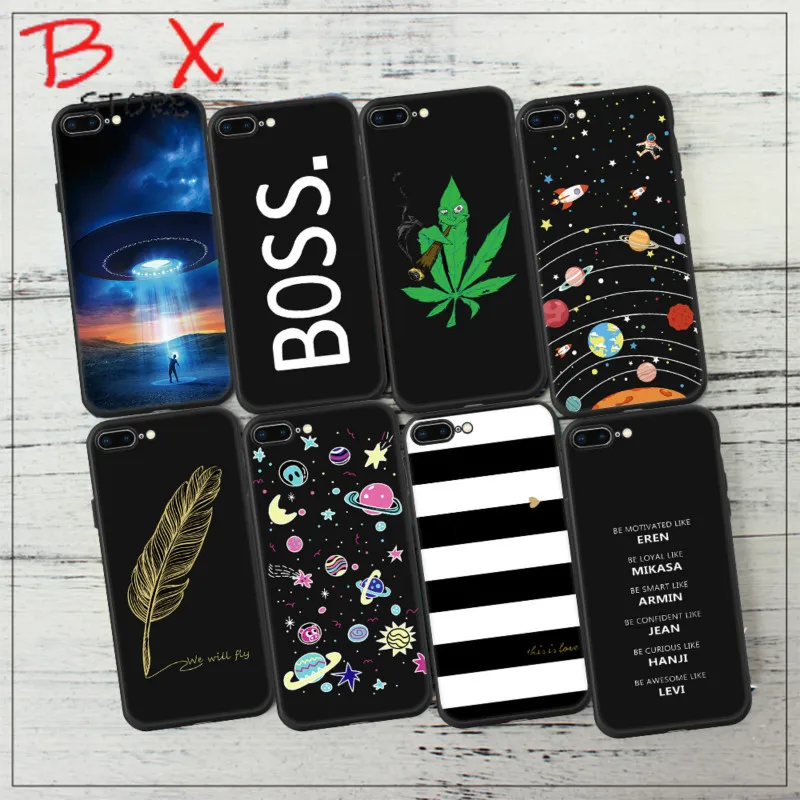 FashionFashion пространство чехол для iPhone X 8 7 6 S Plus планета Луна Звезда Паук силиконовый