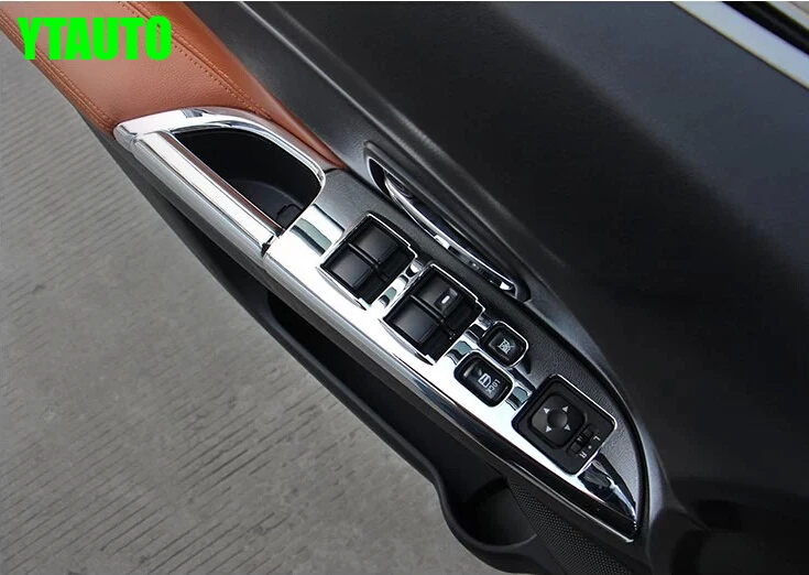 Отделка подлокотника внутренняя дверная ручка отделка Блестки для Mitsubishi ASX 2013, ABS хром, авто аксессуары