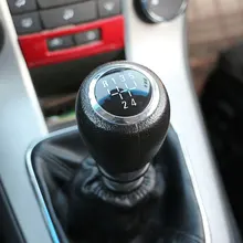 MT pomo de cambio de cabeza de engranaje de coche, ajuste de bola de mano para Chevrolet Cruze Chevy 2008-2013 accesorios de piezas de coche 5 6 velocidades